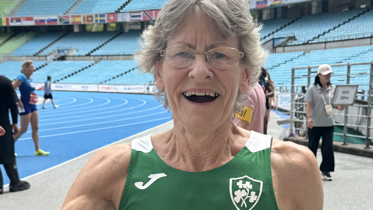 Edel Maguire in her Ireland vest at Daegu Stadium